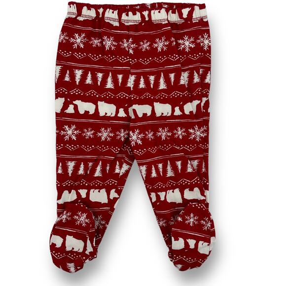 Burts Bees Winter Polar Bear 3 Pc Outfit Size 3-6 Mo Shirt Pants Hat Set Unisex - Picture 3 of 5